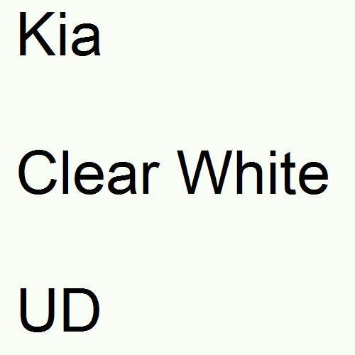 Kia, Clear White, UD.